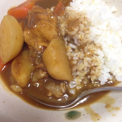 鶏肉たっぷりのカレーになりました！美味しかったです(^_^)ありがとうございます♫